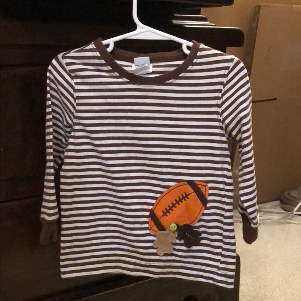2T fall football tee